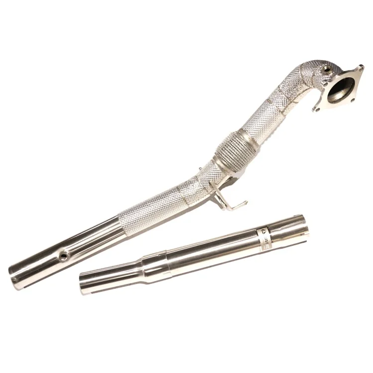 Stainless steel exhaust downpipe suitable for Volkswagen Golf 6 7 8  GTI 2.0T