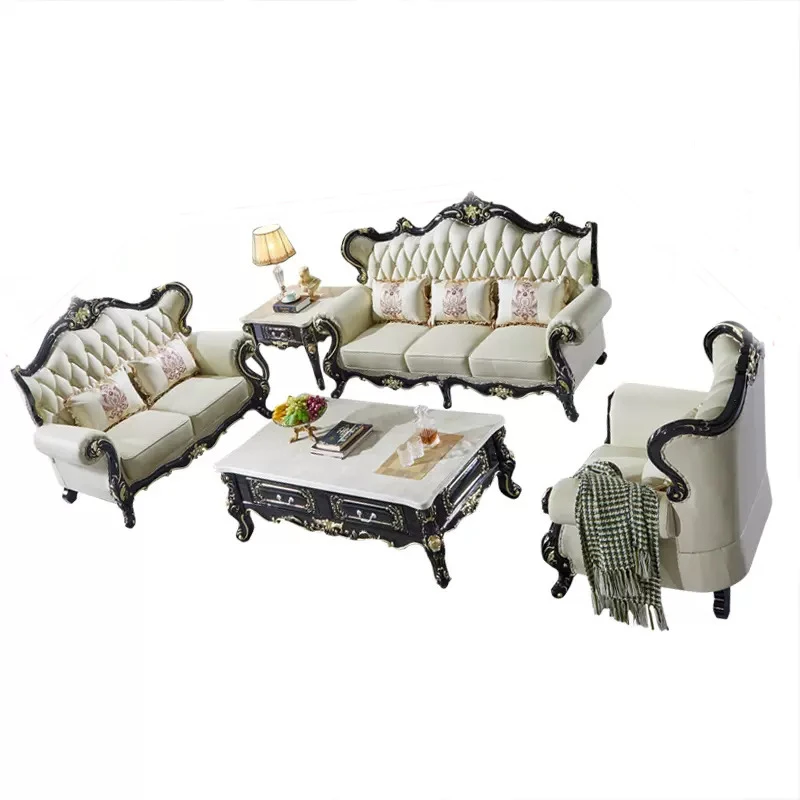 OE-FASHION  Wholesale Curved Sofa Set - 6 Seats Living Room Furniture Full Package Deal