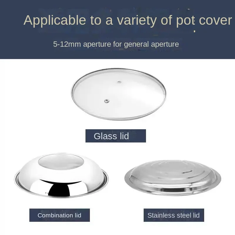 Universal Silicone Anti-Scalding Handle Kitchen Pot Cover Top Cap Cookware Parts Accessory for Household Use