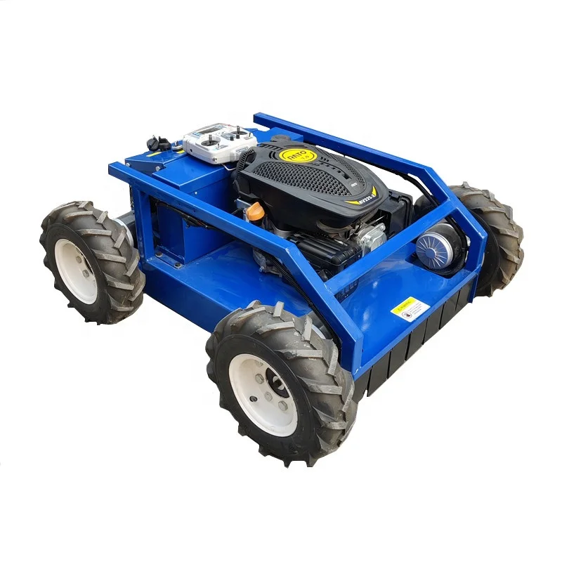 zero turn Gasoline Remote Control Lawn Mower with 4 stroke electric starter