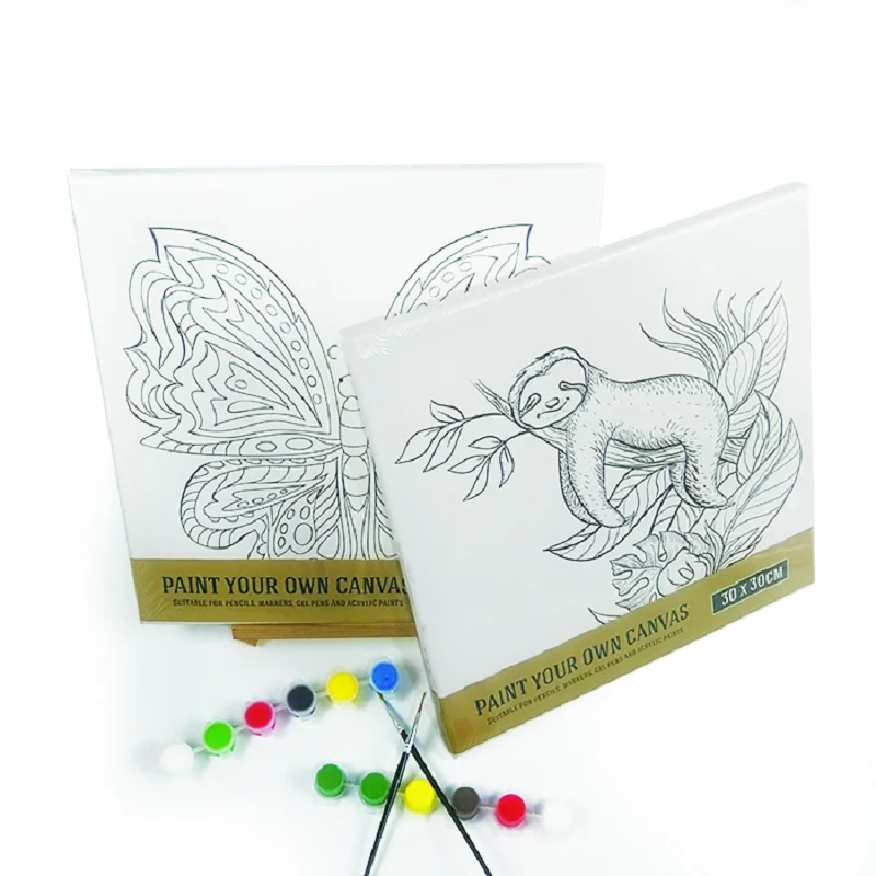 Wholesale Pre-printed Art Set Kids Painting Set Educational Coloring Toy Diy