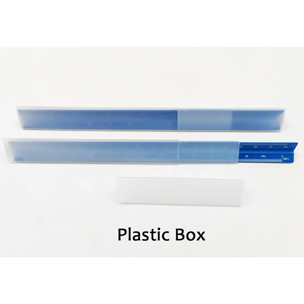 Architectural Scale Ruler Imperial Measurements 12inch Laser-Etched Aluminum Architect Triangular Ruler for Blueprint