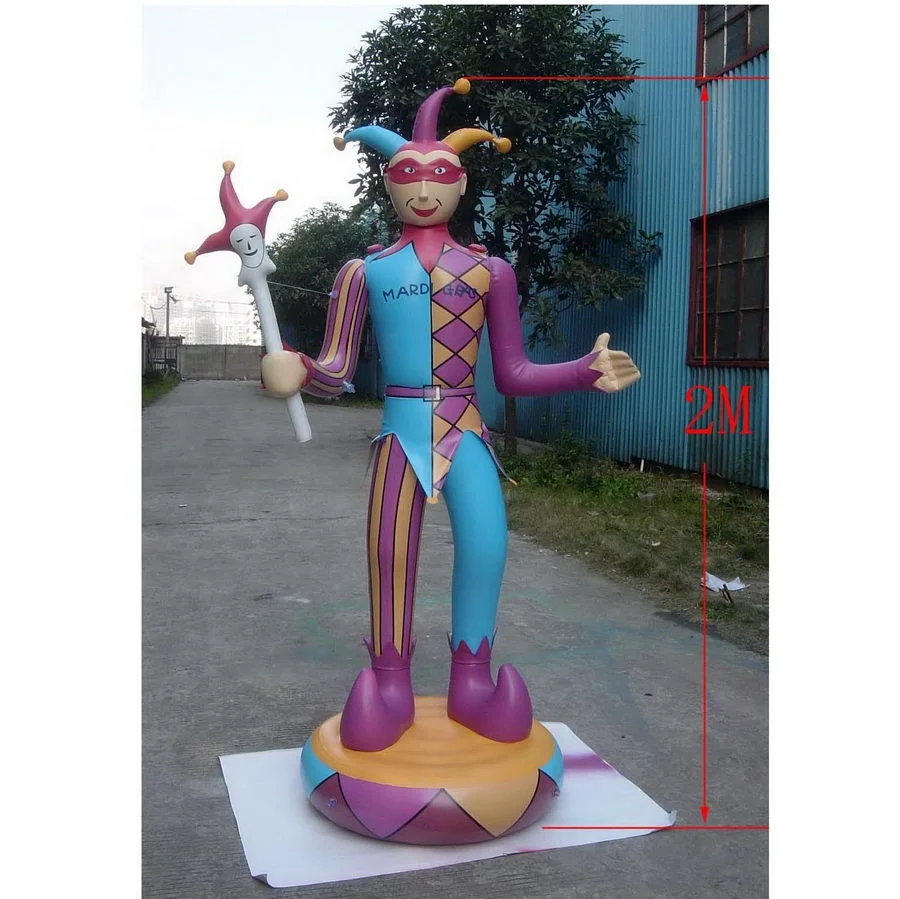 PVC Sealed Inflatable Joker Advertising Inflatable Balloons Even /holiday / Mall / Park / Party Custom Logo Accepted Safe Valve