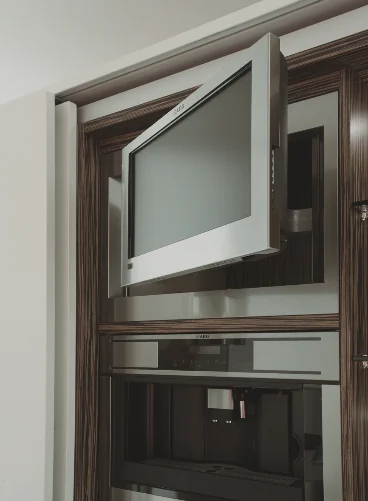 Welbom European Style Veneer Melamine Kitchen Cabinet Layout Sale for All Kind of Apartment