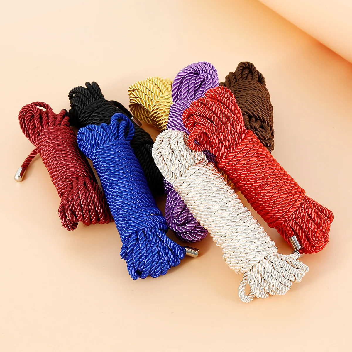 Ninghao 5m and 10m colourful slave bdsm sex bondage rope strap bondage sex rope Sex Bondage Rope