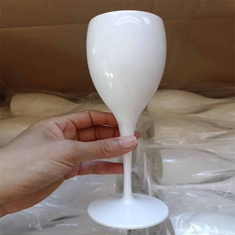 Amazon Hot Sale 16oz PS Plastic 100% Tritan stemless wine glasses Cocktail glasses champagne cocktail Many Colors For Wedding