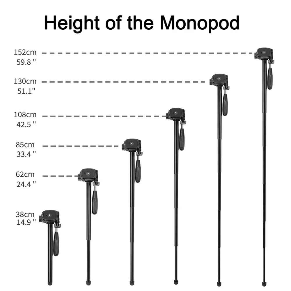 
ZOMEI Q222 camera tripod for smartphone, digital SLR camera projector 