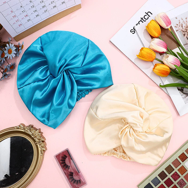 22mm/19mm Silk Hair Bonnet Double Layer and Hair Silk Reversible Bonnet Silk Bonnets for Women