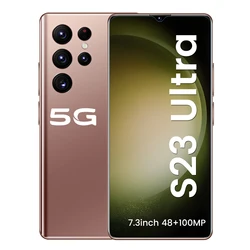 Лидер продаж, S23 ультра оригинальный 7,3 дюймов 16 ГБ + 1 ТБ, игровые разблокированные сотовые телефоны с двумя Sim-картами, мобильный телефон 5G, смартфон на базе Android