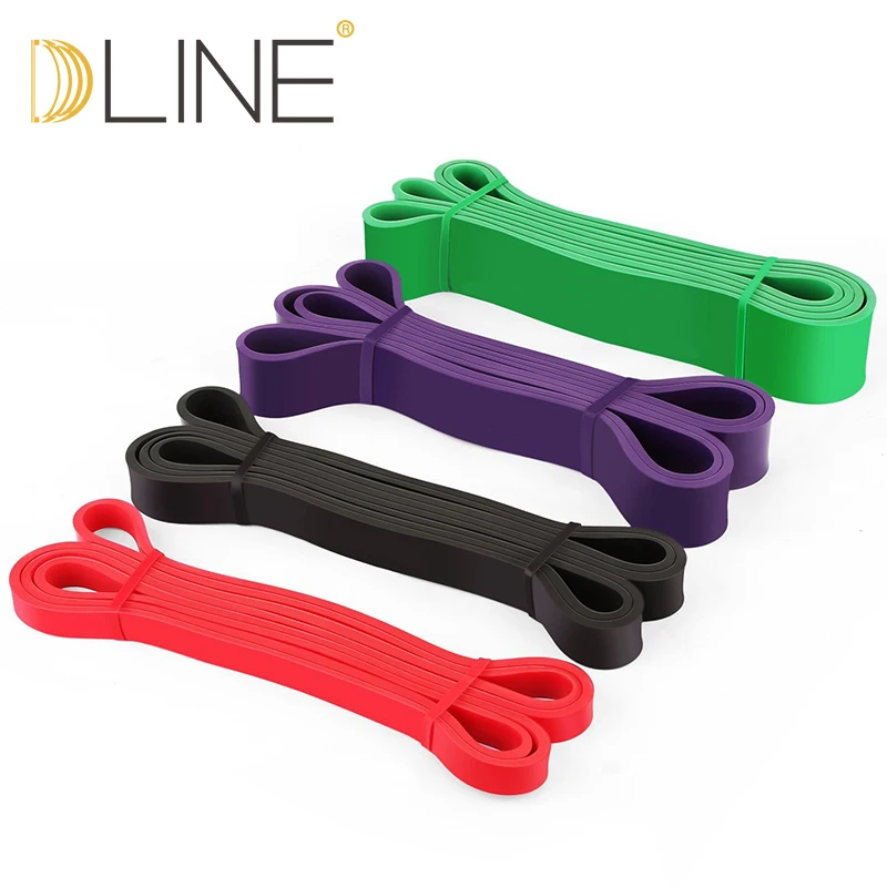 Best Quality health fitness equipment power resistance bands  208cm Heavy Fitness Latex Ballet Lifting Resistance Power Band