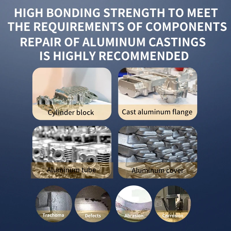 Magic Drip Metal Repair Paste AB Glue 1:1 Mix Rapid Curing Aluminum Color Formula Super Metal Putty MR750