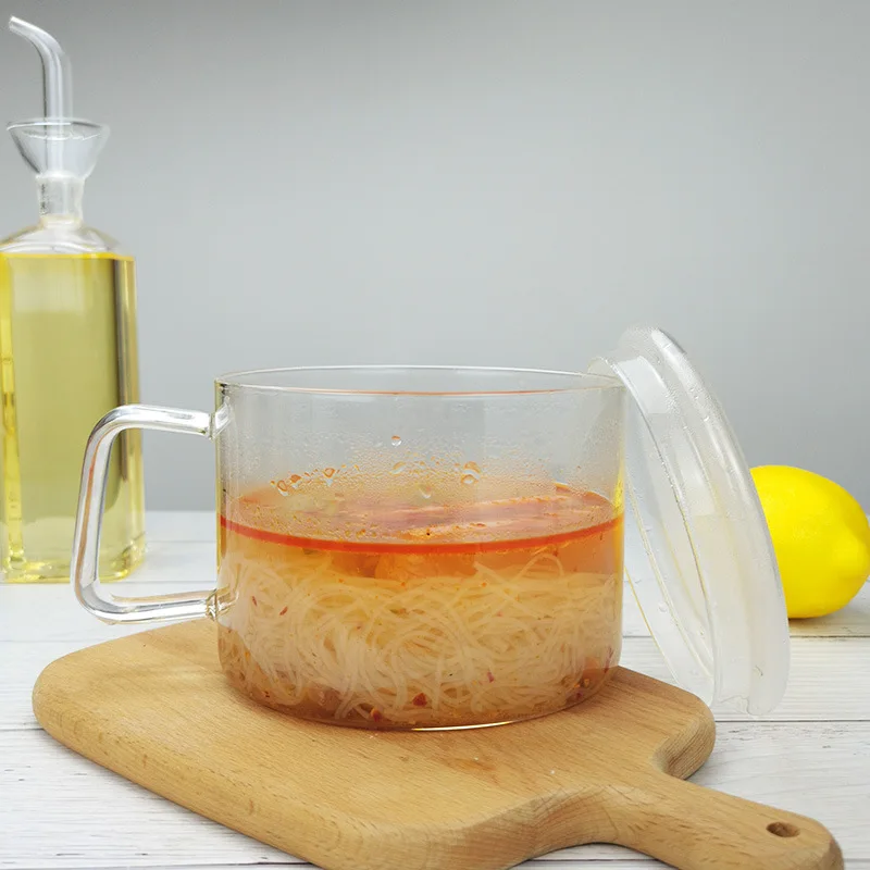 56H Household with lidClear borosilicate glassLarge calibre vegetable salad bowl with handle