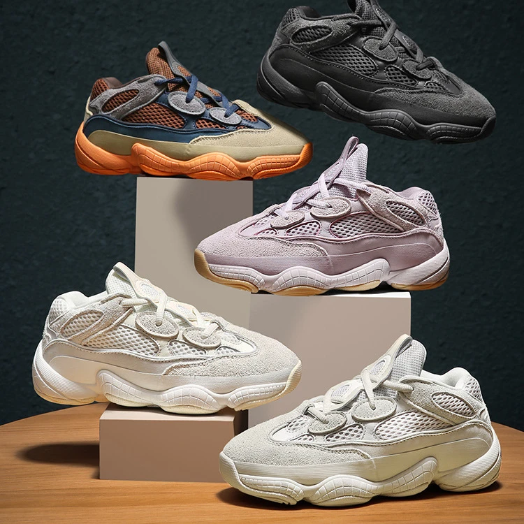 2023  mesh walking shoes plus size orange dad shoes retro casual sneakers