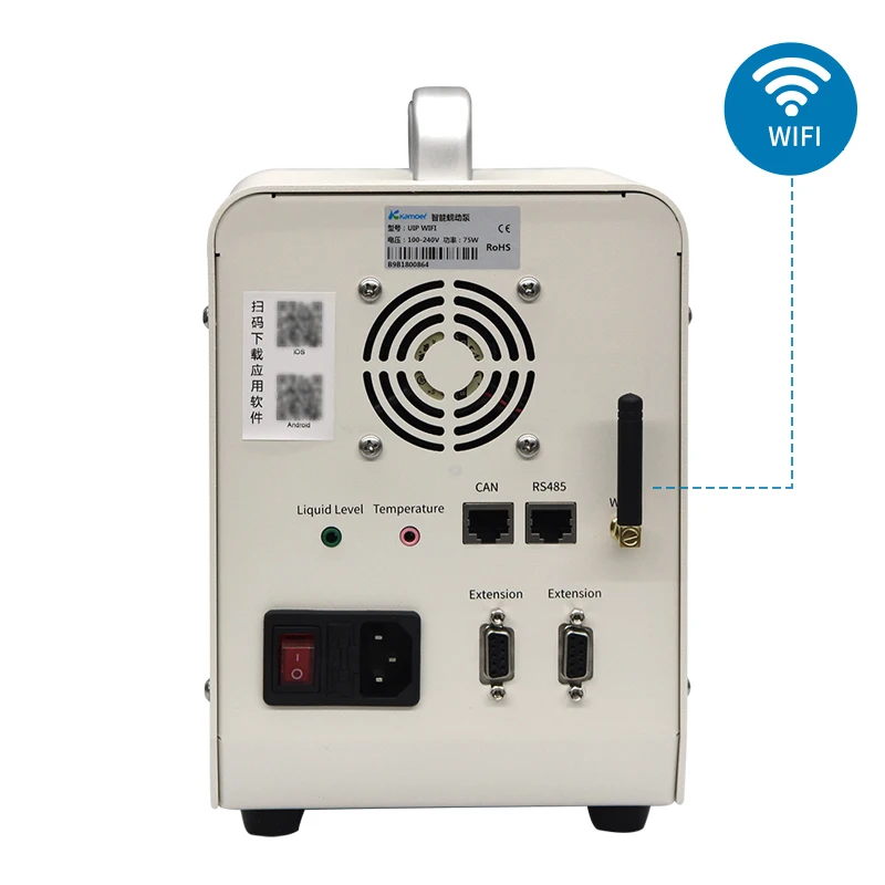 Kamoer UIP LCD display touch screen control high flow rate 3 operating modes servo motor Precision peristaltic pump