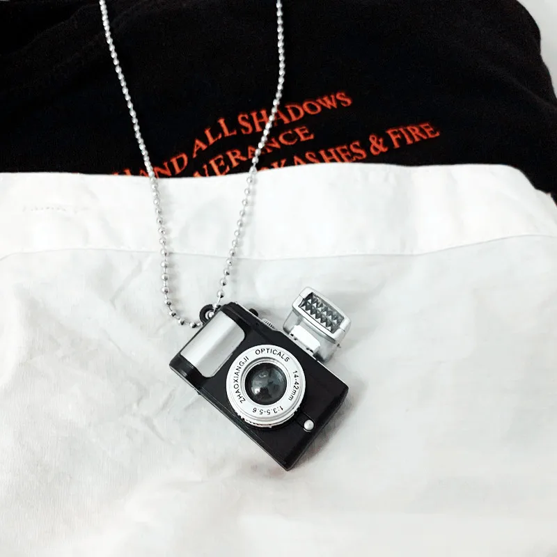 Fashion creative camera pendant necklace women