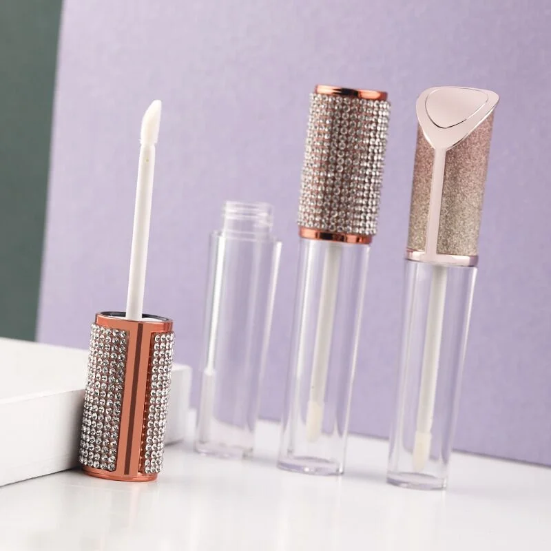 Shiny Lip Gloss Empty Tube Custom Lip Gloss Containers Tube with Wands Private Label Lip Gloss Packaging Vendors