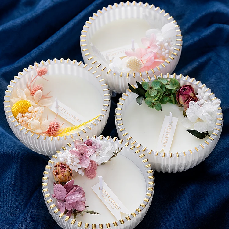 2022  Stress Relief Aroma special style SCENTED CANDLES decoration creative luxury cup small scented candles for office