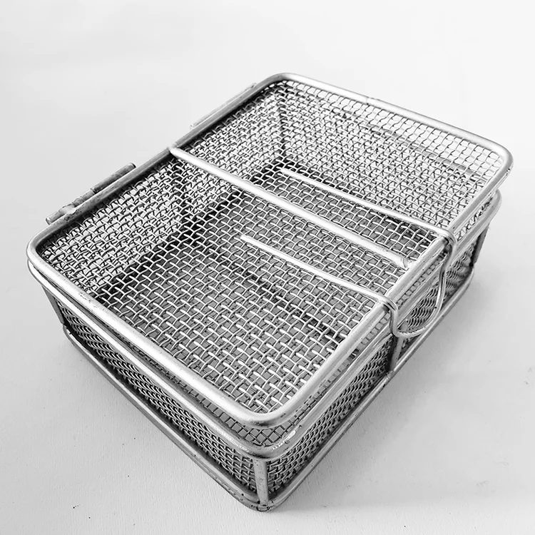 Stainless Wire Mesh Basket Fry Basket with Handles Real Factory in China