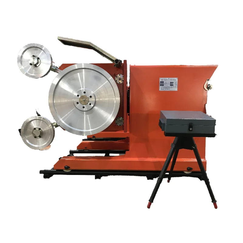 55KW Diamond Wire Cutting Machine 75HP Easy to Operate Rail Diamond Wire Saw for Mine