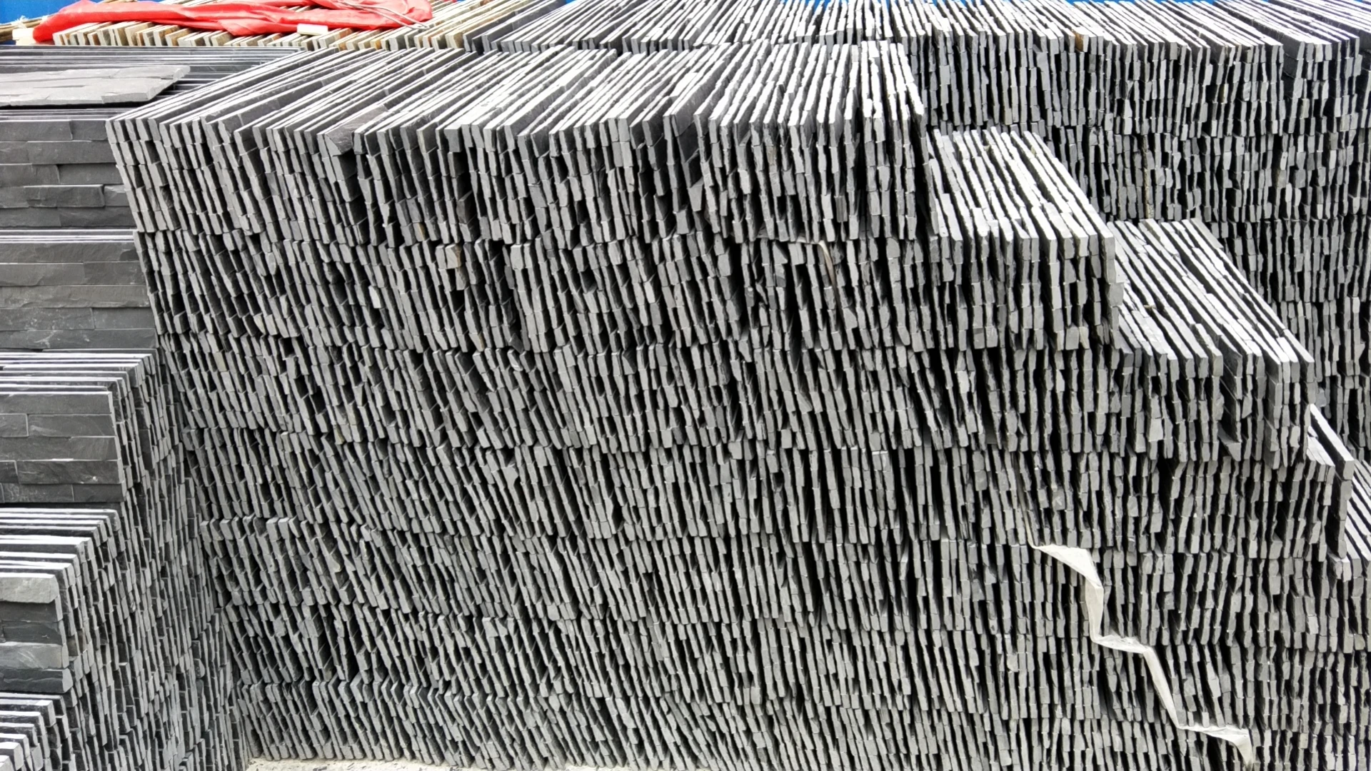 black slate stone decoration wall cladding panel