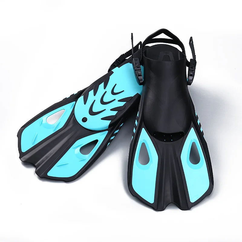 Low price high selling diving swimming equipment silicone short fins can be automatically adjusted for adult men and women