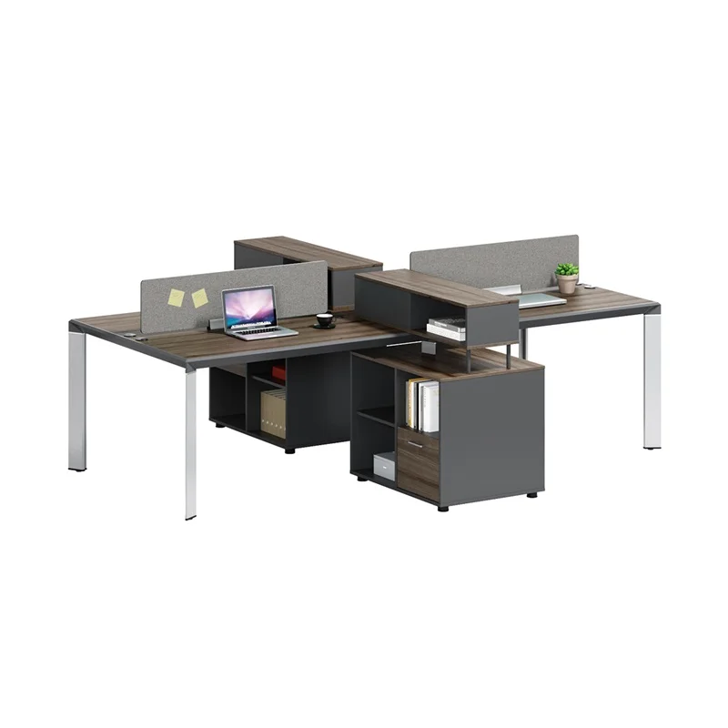 Office Furniture Melamine Board Wooden Computer Online Desk Of Office Modular Workstation