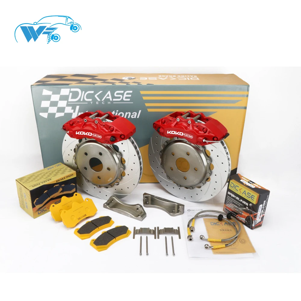 
WT9040 6 pot brake caliper 355*32mm drilled brake disc 18 rim front wheel for kia k5 