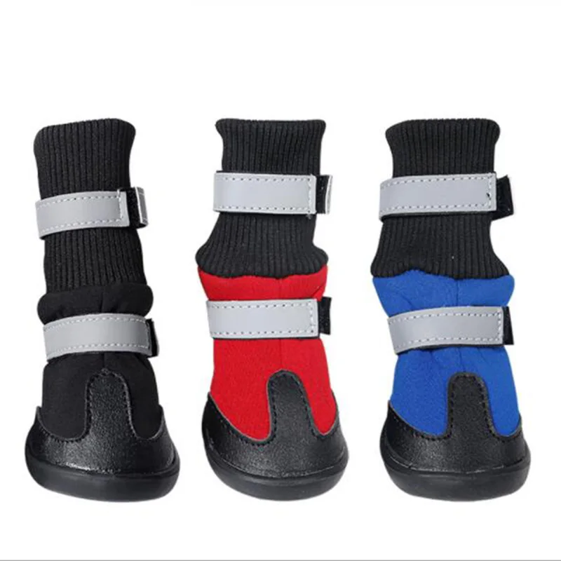 Manufacturer direct hot sale luxury pet shoes autumn winter warm dog waterproof hiking  shoe boots for large breeds dog out door