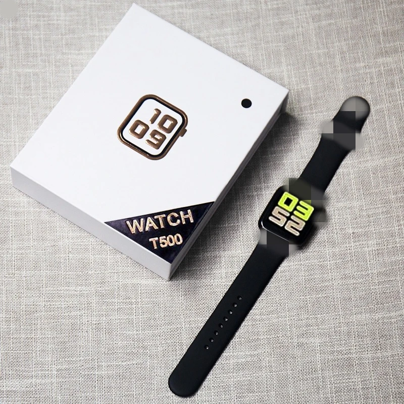
2021 new T500 smart watch 1.54IPS Multilingual Blue tooth call heart rate sleep health monitoring X6 X7 sports smart phone 