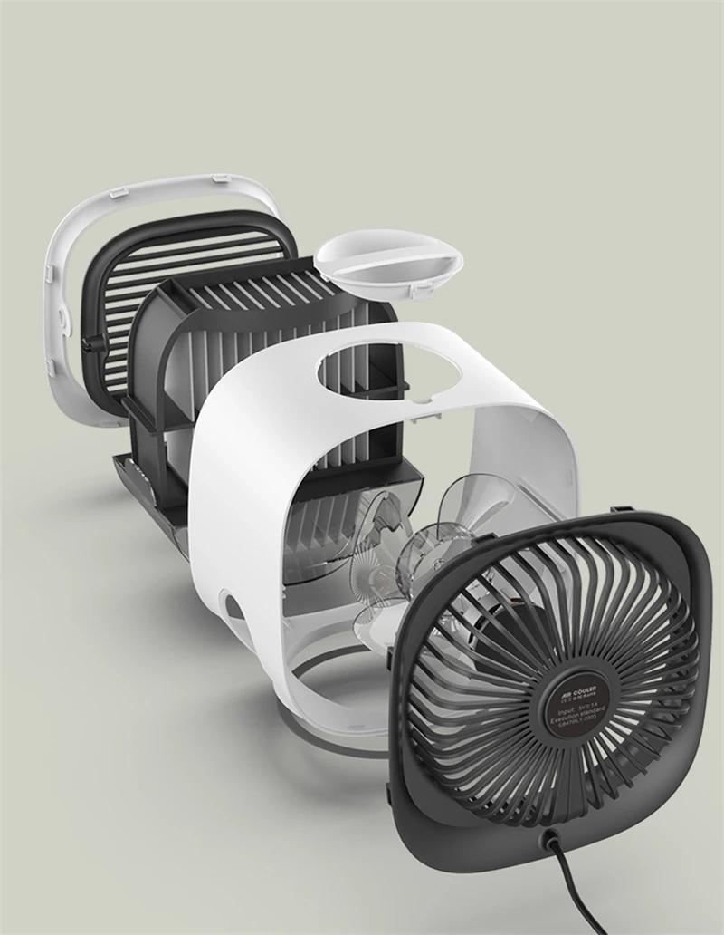  Wholesale Personal care stand air cooler fan 300ML humidifier USB charging water for home and
