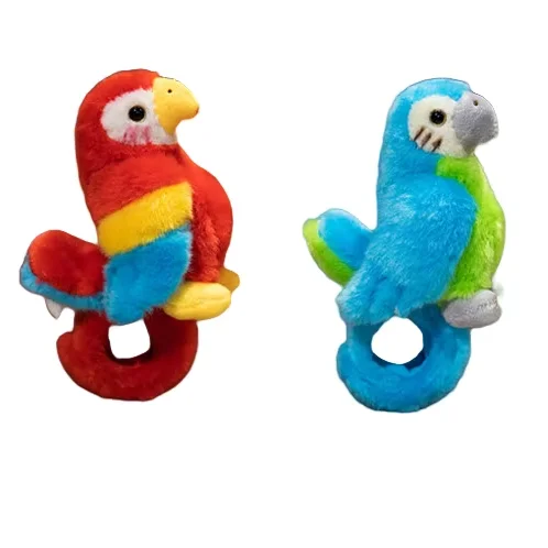 Cute And Funny Stuffed Parrot And Flamingo Plush Toy Hug Bracelet Plush Toy Pat Wristband Plush Animal For Birthday Gift
