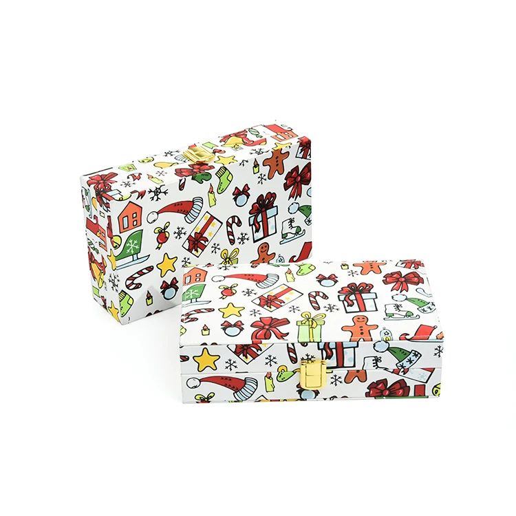 Luxury Jewelry Packaging Case NY-C206 Top Quality white Christmas style Jewellery Box Custom Logo Jewelry Box Organizer