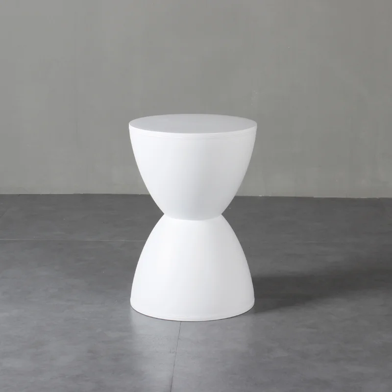 Cheap Round Shape Plastic Colorful Storage Hourglass Stool