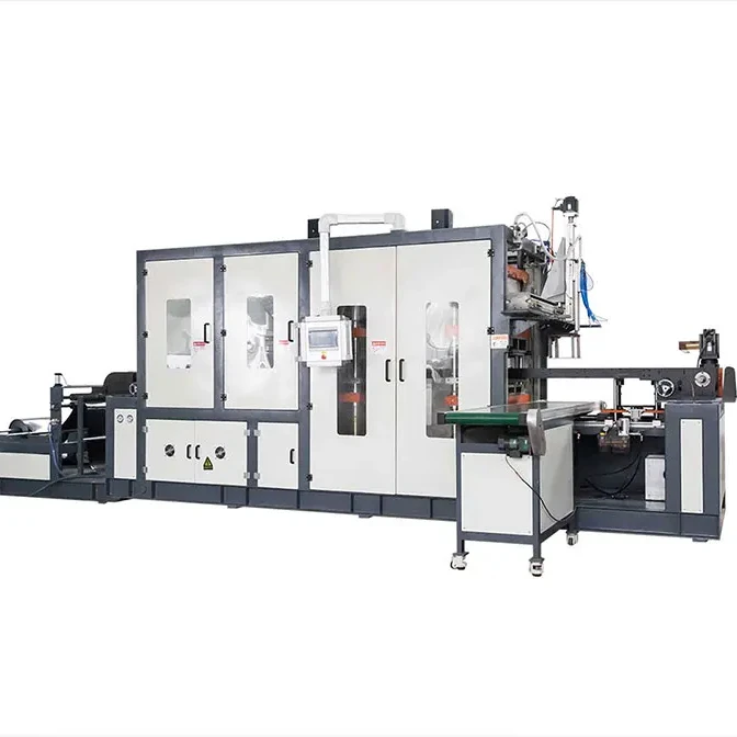 Автоматическая пластиковая высокоскоростная Термоформовочная Машина с положительным и отрицательным давлением