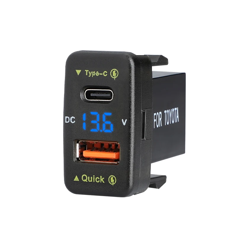 Wholesales Car Charger Usb C Quick Charger 3.0 18W+18W Car Adapter Charger Type C And Usb