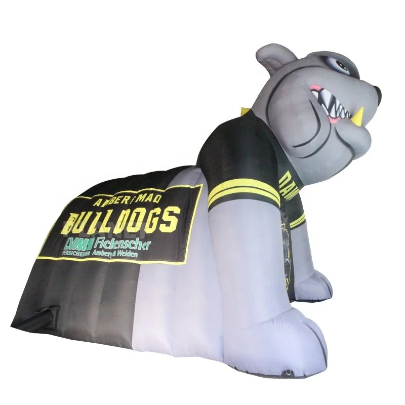 Attractive Sport Oxford Inflatable Mascot Bulldog Entrance Tunnel Advertising Inflatable Helmet Sport Tunnel For Sale