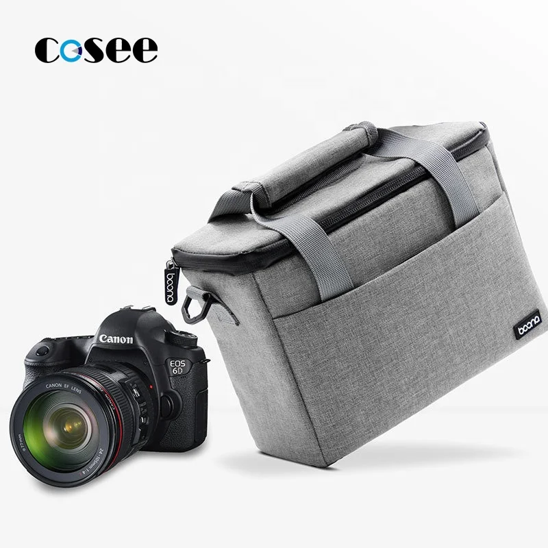Waterproof custom outdoor travel bag for Nikon Canon SLR/DSLR canvas leather dslr shoulder camera bag