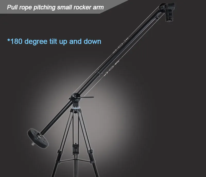 Портативная небольшая профессиональная телескопическая треугольная стрела для видеокамеры dslr стрела крана камеры Кулисный рычаг