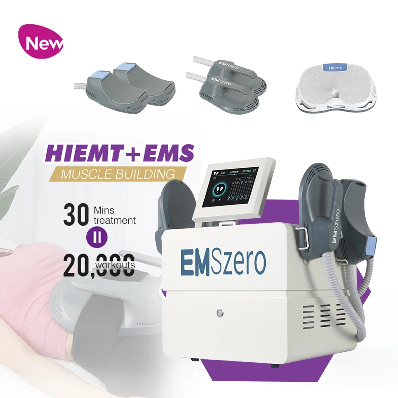 4 handles EMS body sculpting beauty machine professional air cooling cheap portable ems equipment