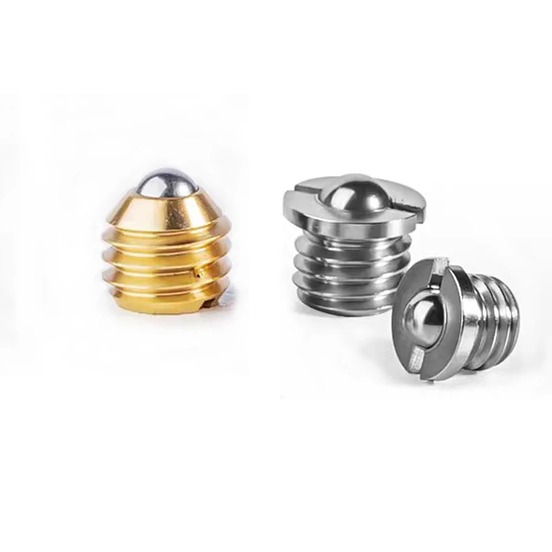 Flanged Ball Spring Plunger Smooth Ball Spring Screw Plunger