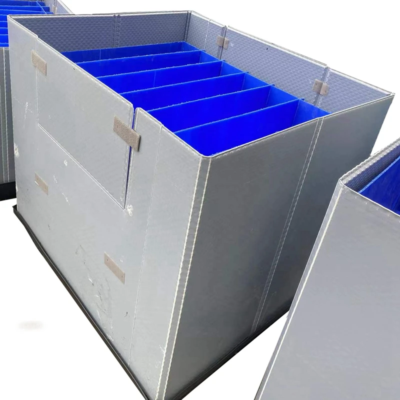 Good Quality Cheap Gray Plastic Pallet Box with HDPE  pallet and lid PP Sleeve
