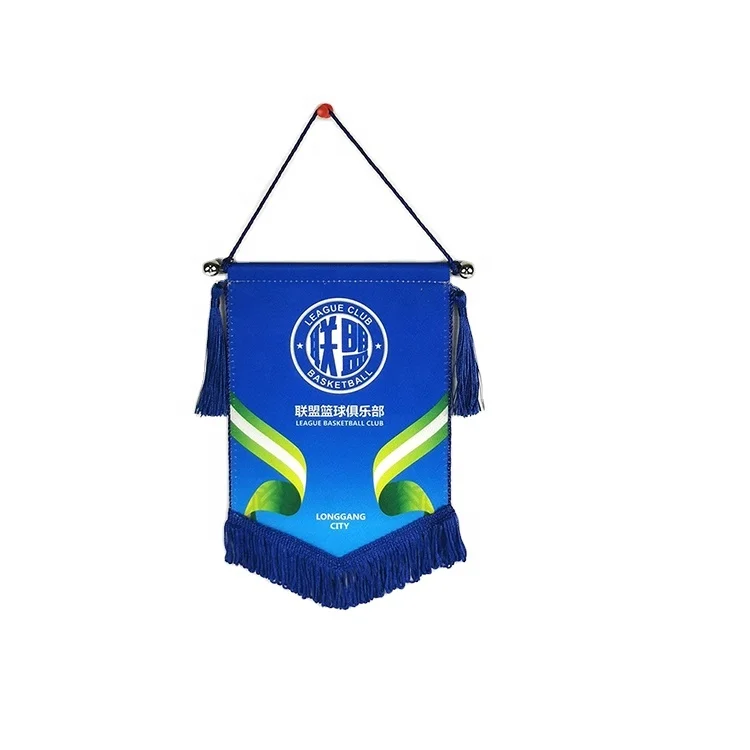 Cheap High Quality Multiple Design Styles Big Size Double Sided Mini Flag Pennants Printed Hanging Triangle Home Decor Flags