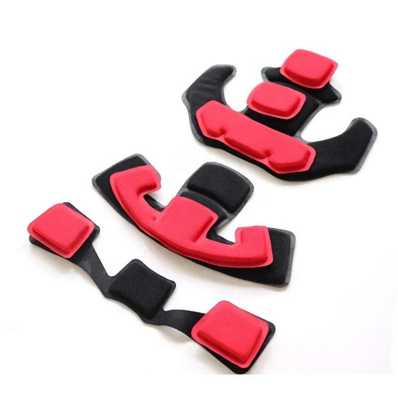 EVA Foam Pads Kit Sealed Red Sponge Helmet Inner Padding for Outdoor Sports Cycling Motorcycle Bicycle