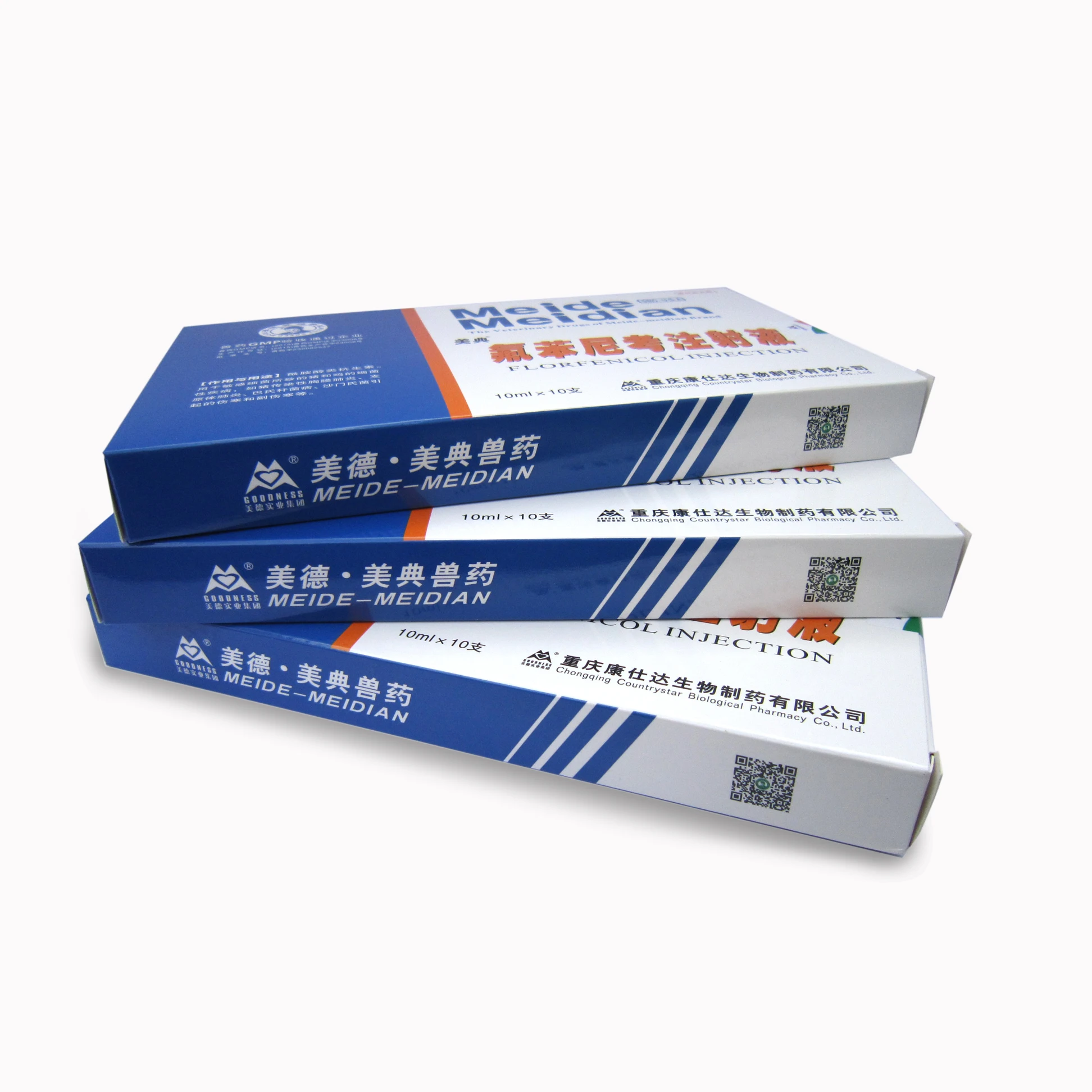 
Amphenicols broad-spectrum antibiotic and Florfenicol injectable solution for animal use 