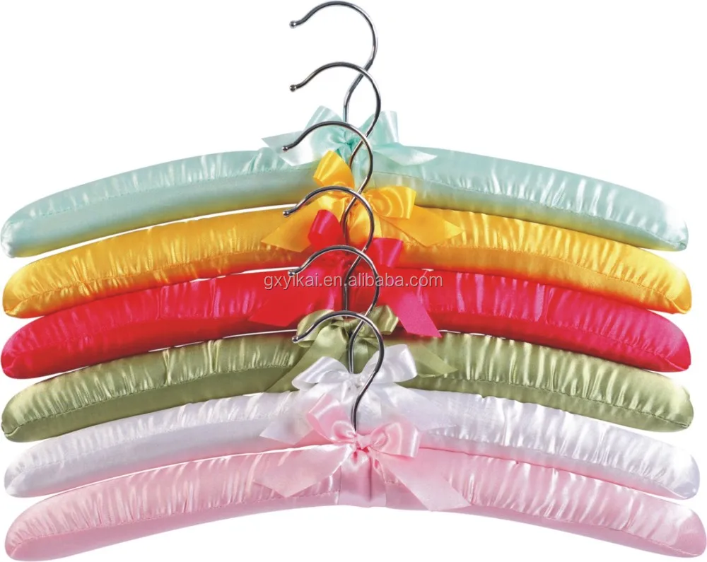 Wedding Theme Cotton and Linen Padded Coat Hanger for Wedding Dress Hangers with Garland