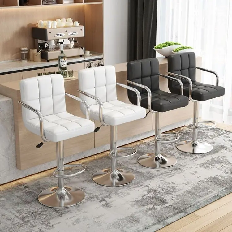 Height Adjustable Swivel Gas Lift Standing Metal Modern Lounge Furniture Bar Chair bar stool
