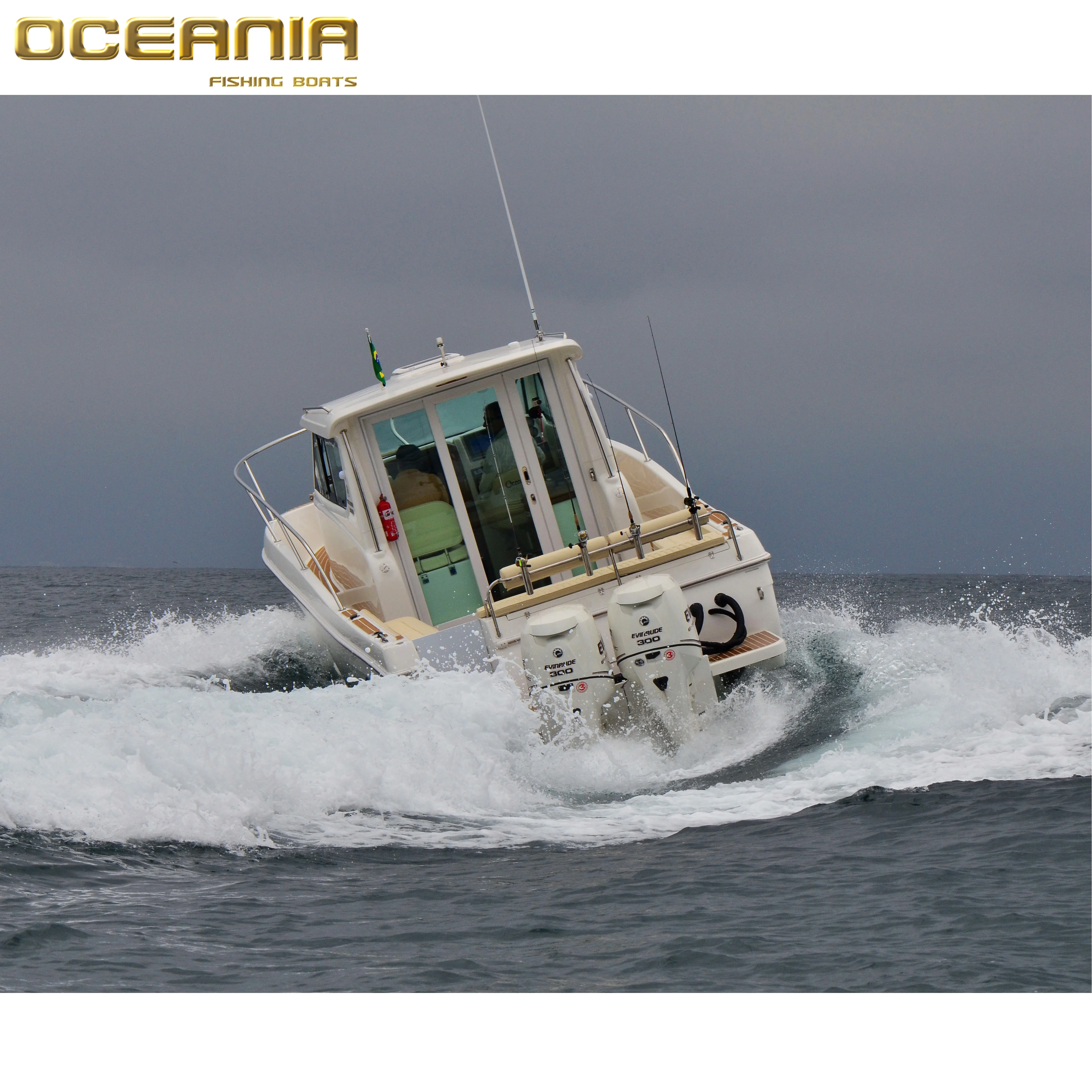 OCEANIA 32WA Luxury fiberglass fishing boat