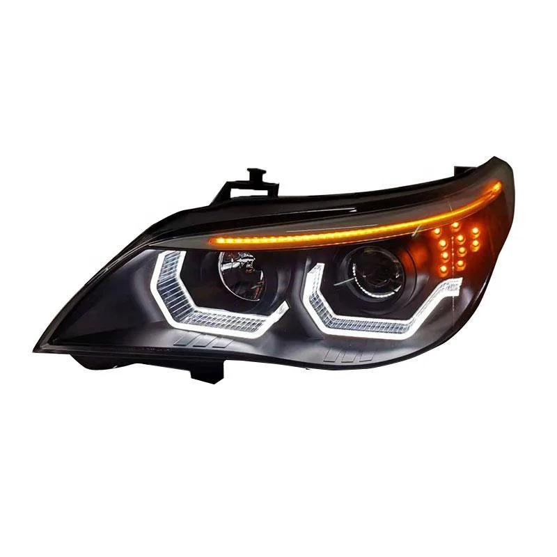 Фары головного света для Bmw E60/e61 2003-2010 модифицированные ксеноновые автомобильные фары в