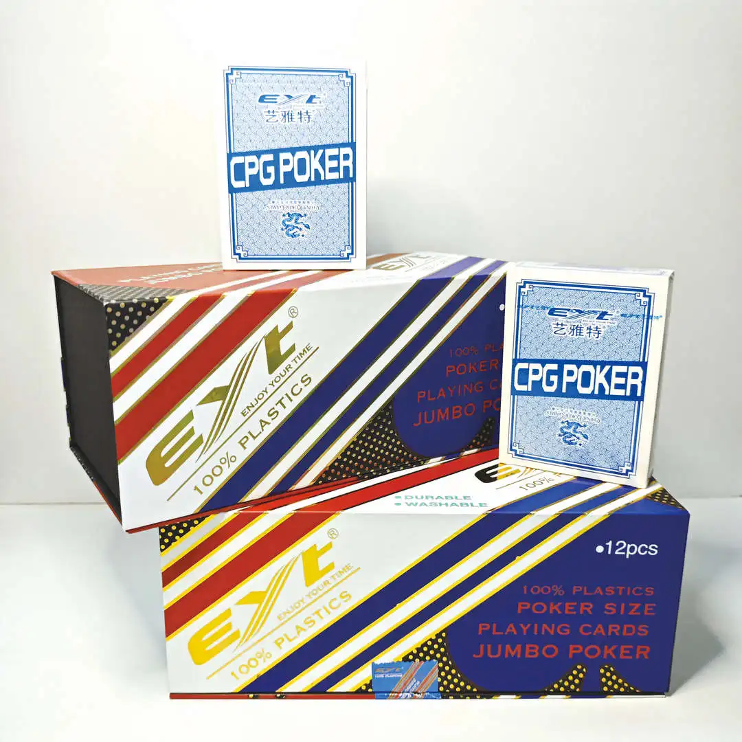 OEM Factory Luxury PVC Waterproof Poker Card Set Royal Playing Cards High-Quty Printed Taiwan Design Custom Logo Luxury Gift Box