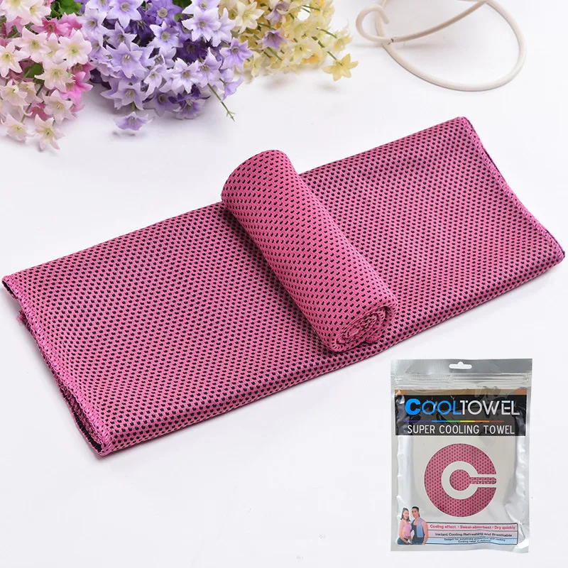 Wholesale Custom Polyester Microfiber Ice Gym Printed Arctic Sports Instant Cooling Towel Cold Quick Dry Sweat Sports Towels Set